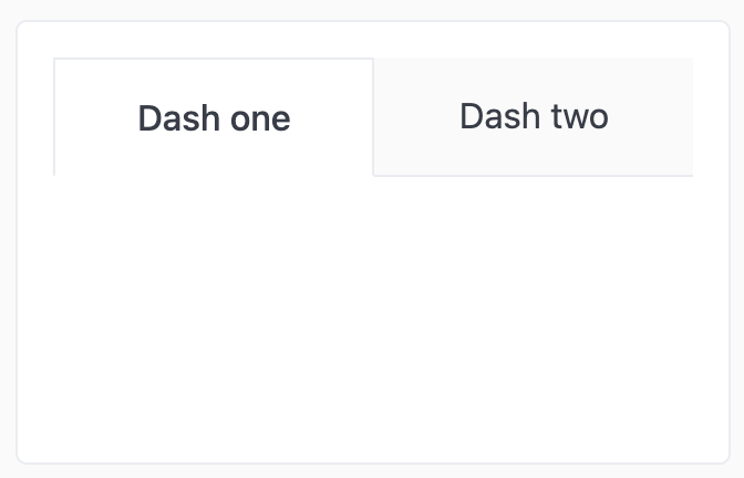 Dashboard tabs