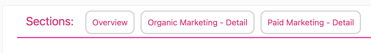 Dashboard tile anchors